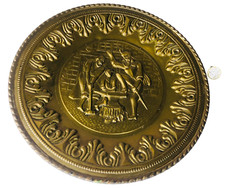 Wall Hanging Plate Brass Home