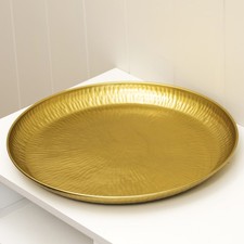 Vassoio in metallo dorato