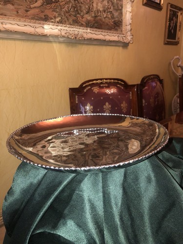 Piatto argento tondo grande