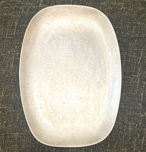 Piatto rettangolare metallo - in,