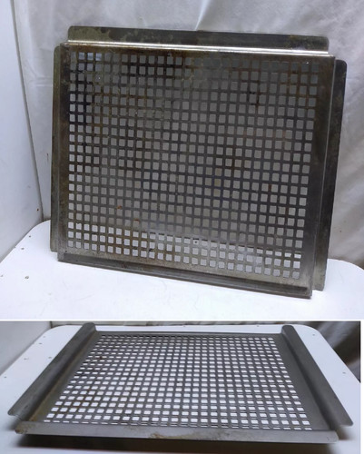 Padella bbq inox rettangolare - padella,