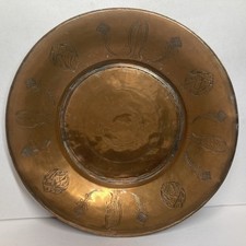 Antico vassoio ciotola rame